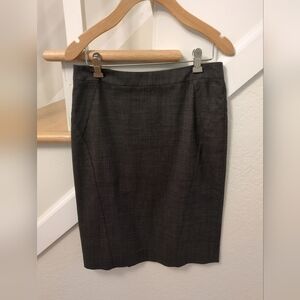 Classiques Entier - Dark Gray Pencil Skirt - Wool Tweed - Size 2